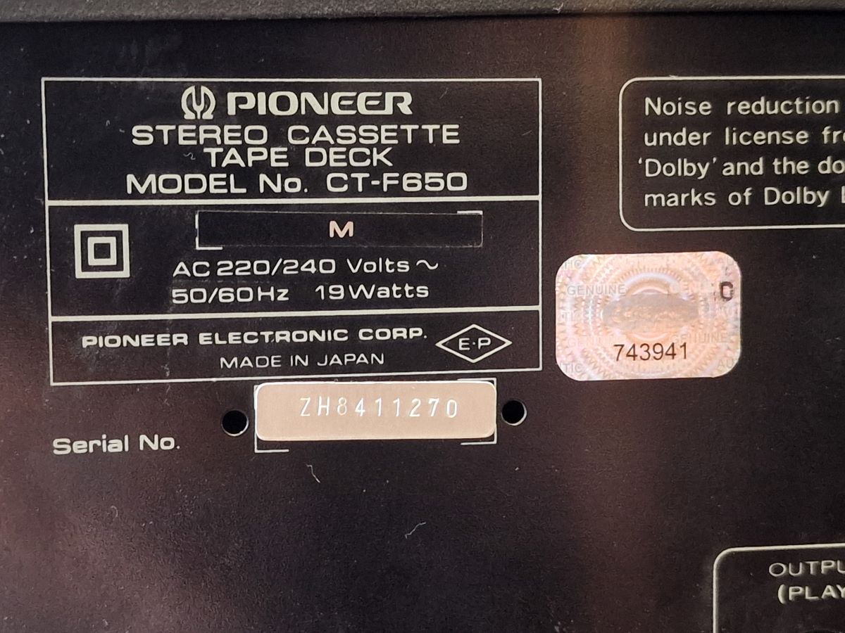 Pioneer CT-F650 Gereviseerd