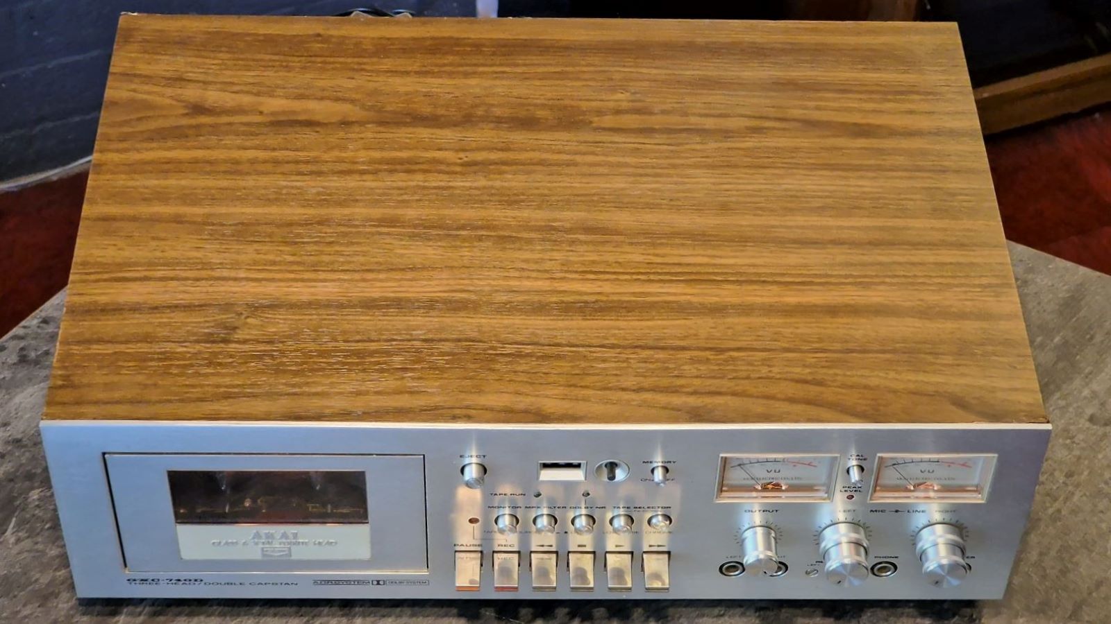 AKAI GXC-740D 3-koppen Vintage Cassettedeck 