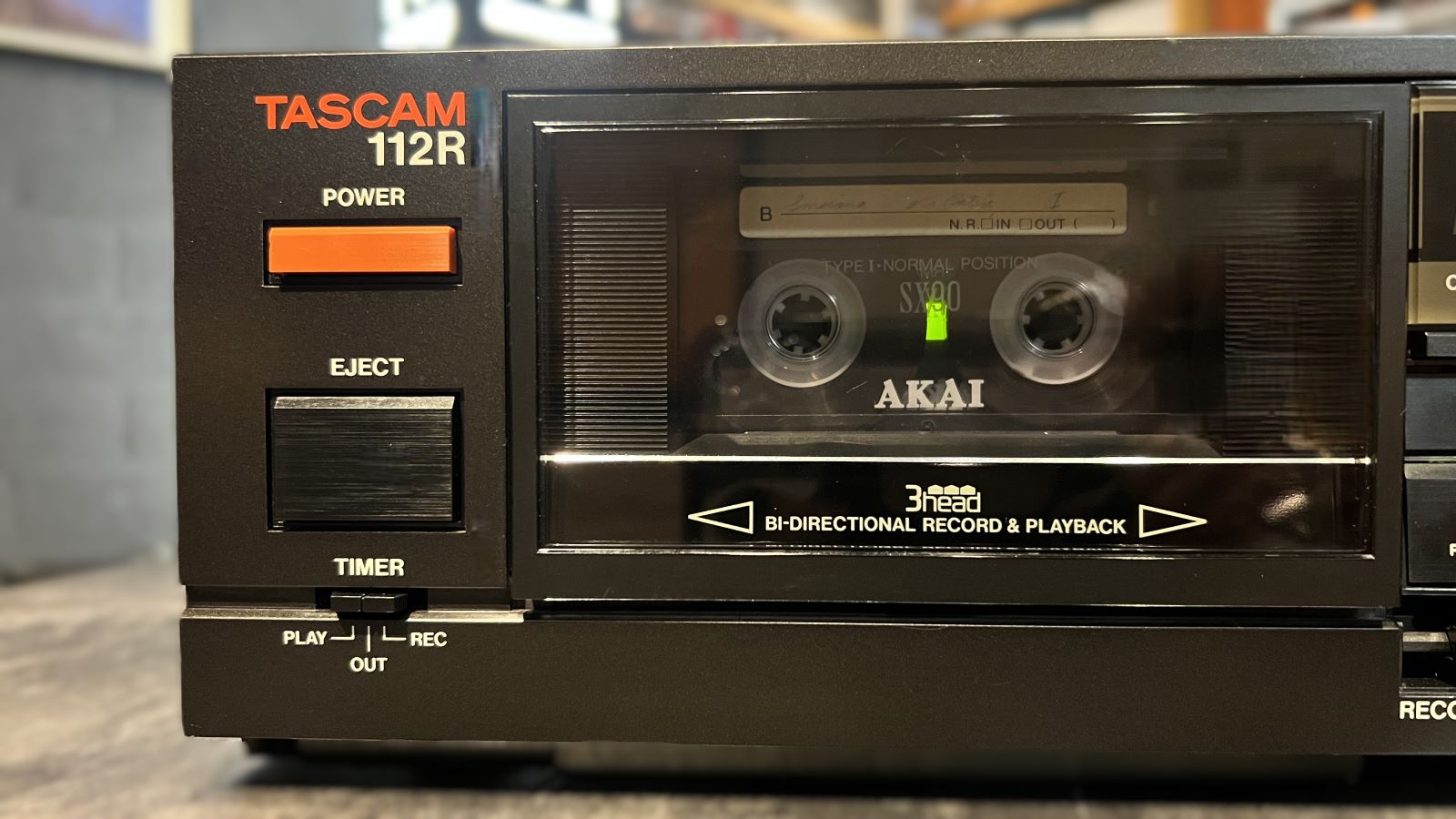 Tascam 112R • Professioneel 3-kops deck MÉT autoreverse