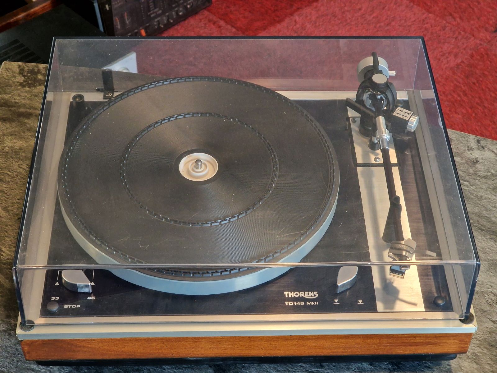 ☆ Thorens TD145 mk2 ☆ Gereviseerd ☆ Custom plint ☆