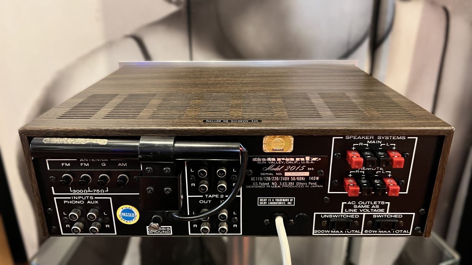 Marantz Model 2015 FM/AM Stereophonic Receiver