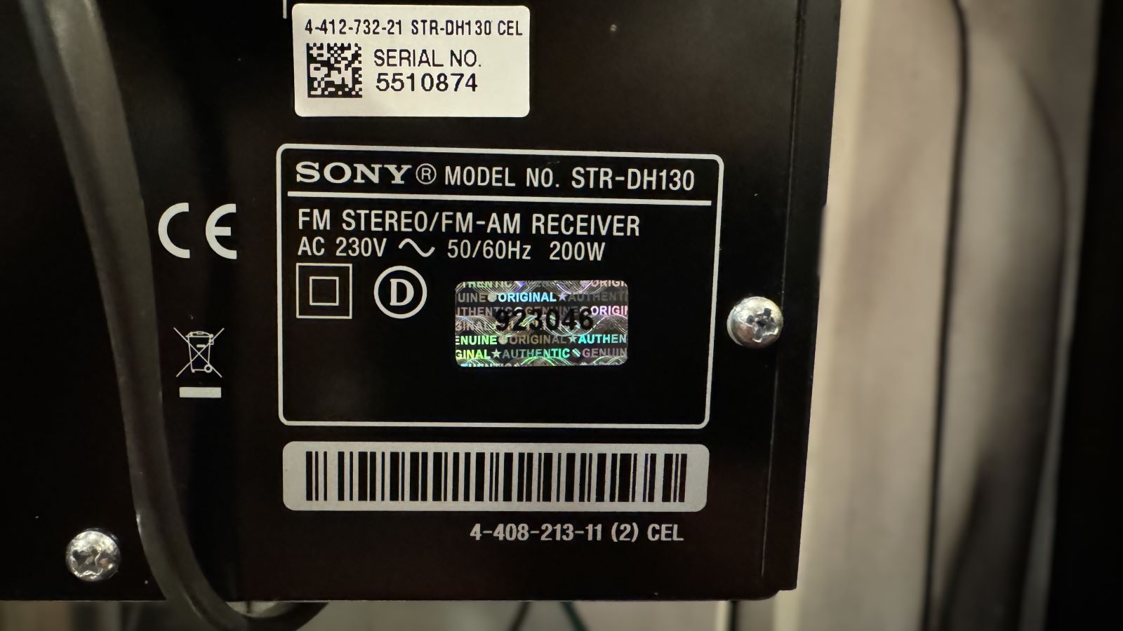 Sony STR-DH130 • Stereo Receiver (2012) • 